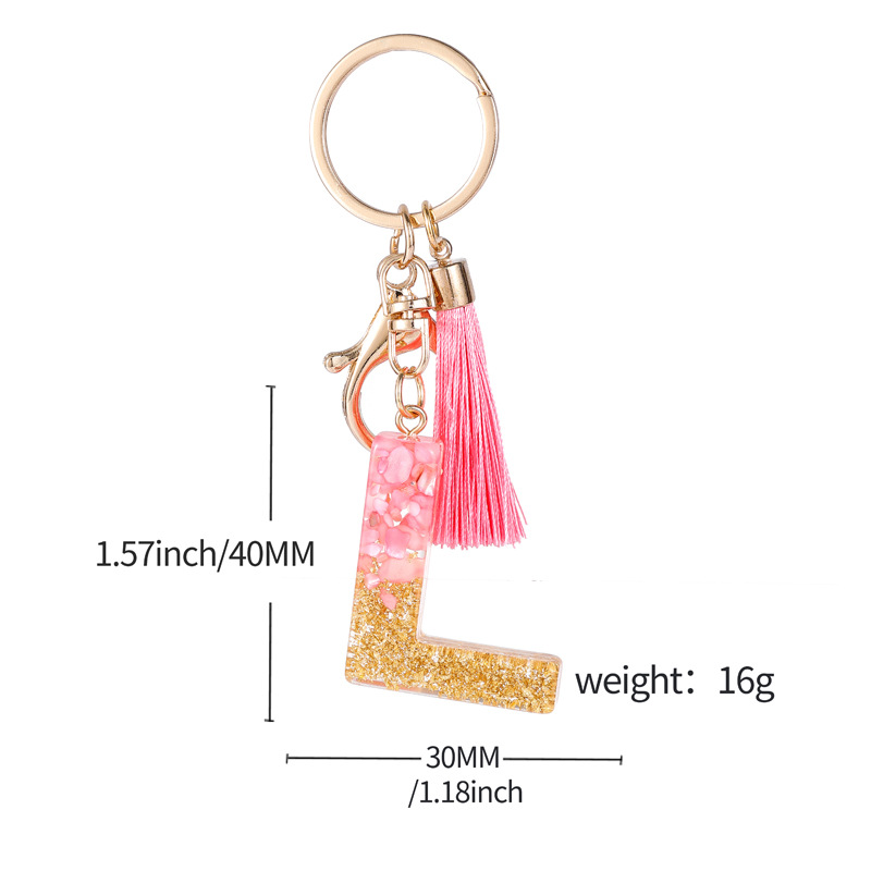20g Weight Keychain Classification 1 Piece Quantity Sweet Letter Color Block Resin Valentine'S Day Unisex Keychain