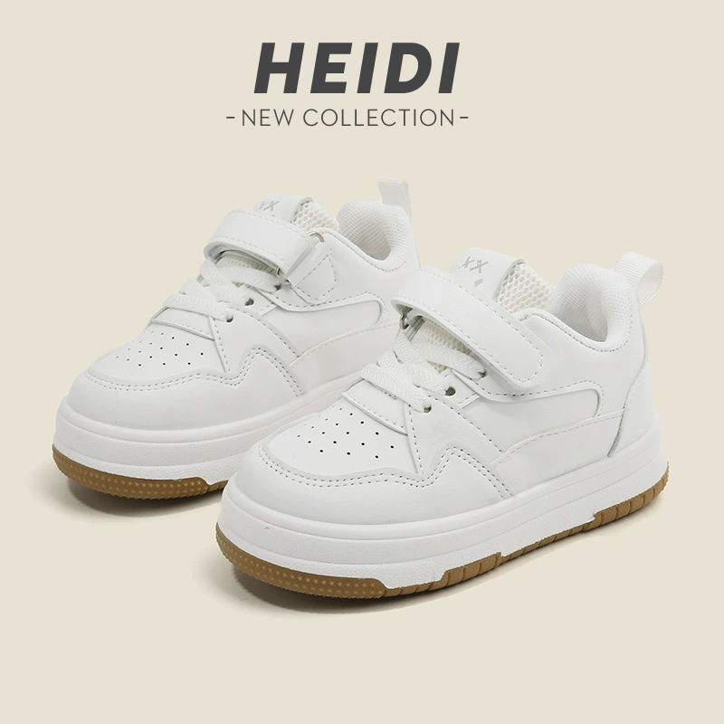 Детские спортивные туфли HEIDI, дышащие демисезонные белые для мальчиков, классическая посадка