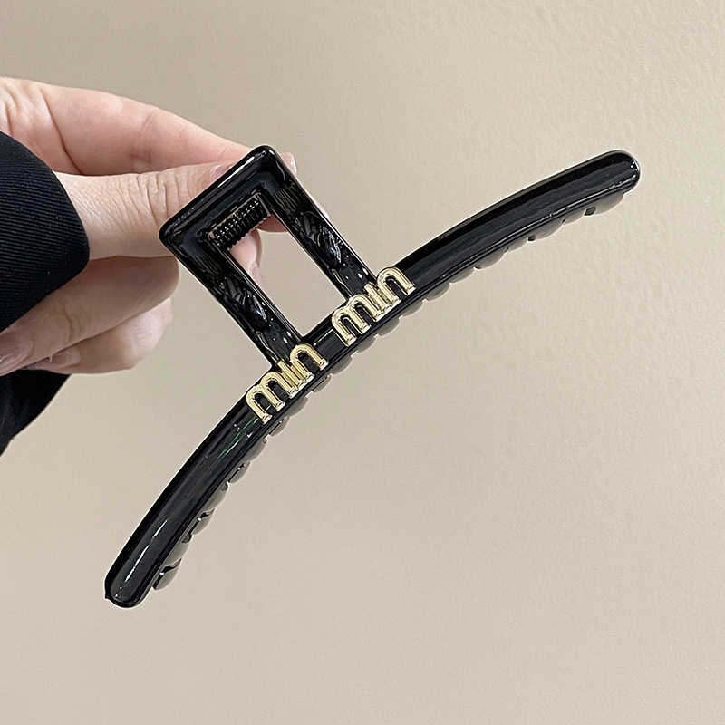 Clip de tiburón grande, clip de agarre para el cabello de placa de sensación de alta calidad, horquilla de temperamento, nuevo estilo, horquilla de gran volumen, tocado de primavera y verano, mujer