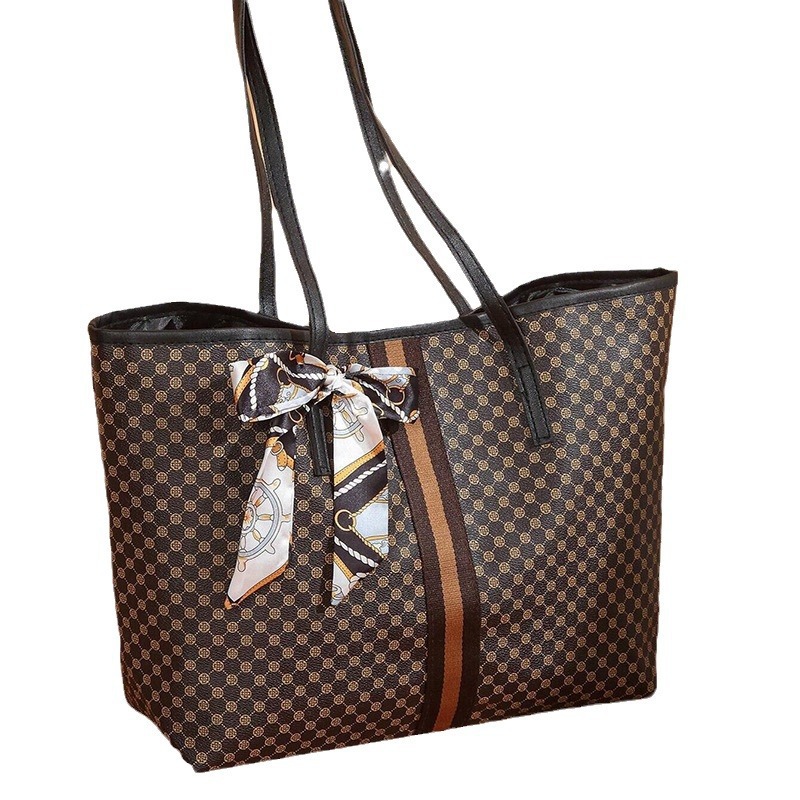 2024 bolso de moda damas de moda vieja flor de gran capacidad tote bufandas bolso de madre