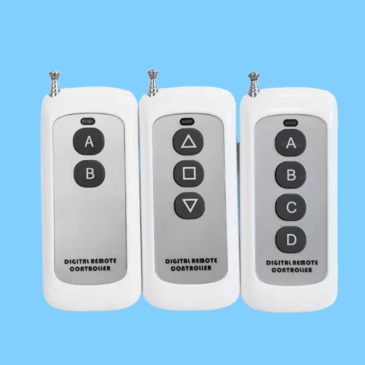 工厂销售新款大功率千米四键遥控器1527 PT2264固定码无线遥控器