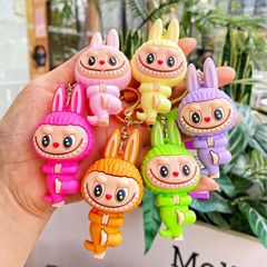 クロスボーダーラブブキーホルダーかわいいリトルシープバックパックペンダント女装ラブブカップルキーホルダーカクテルマシン