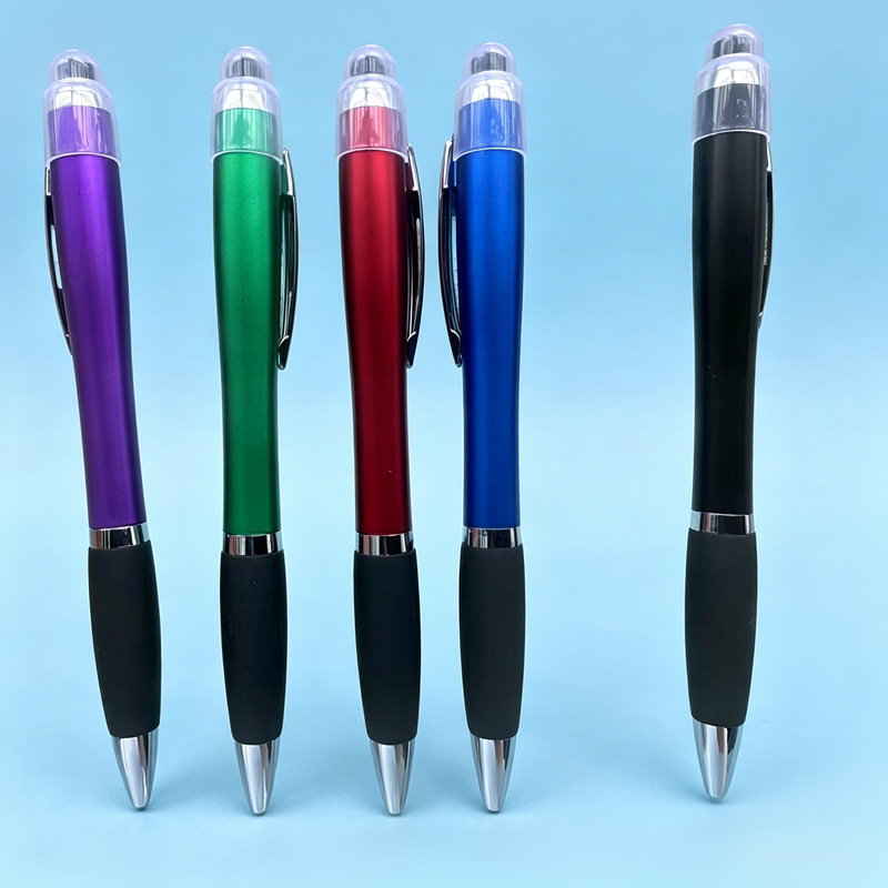 Bolígrafo multifuncional bolígrafo táctil bolígrafo personalizado caja de luz bolígrafo LED luminoso bolígrafo logotipo grabado 3 en 1