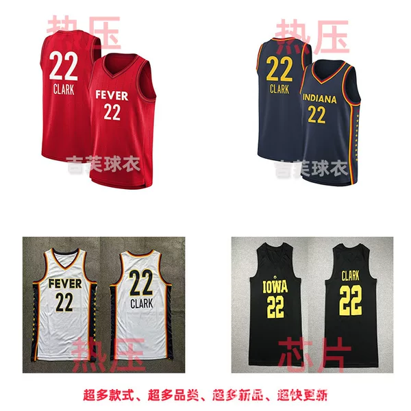 Indiana Fever 22 Caitlin Clark White Red dark blue Embroidered Basketball Jersey WNBA Jersey