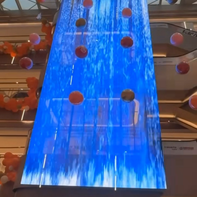 Indoor Transparent Screen Ice Screen P3.91/7.82 Shopping Mall Exhibition Hall Led Display Screen Production, Installation, and After-Sales Service Indoor Transparent Screen Ice Screen P3.91/7.82 Shopping Mall Exhibition Hall Led Display Screen Production, Installation, and After-Sales Service