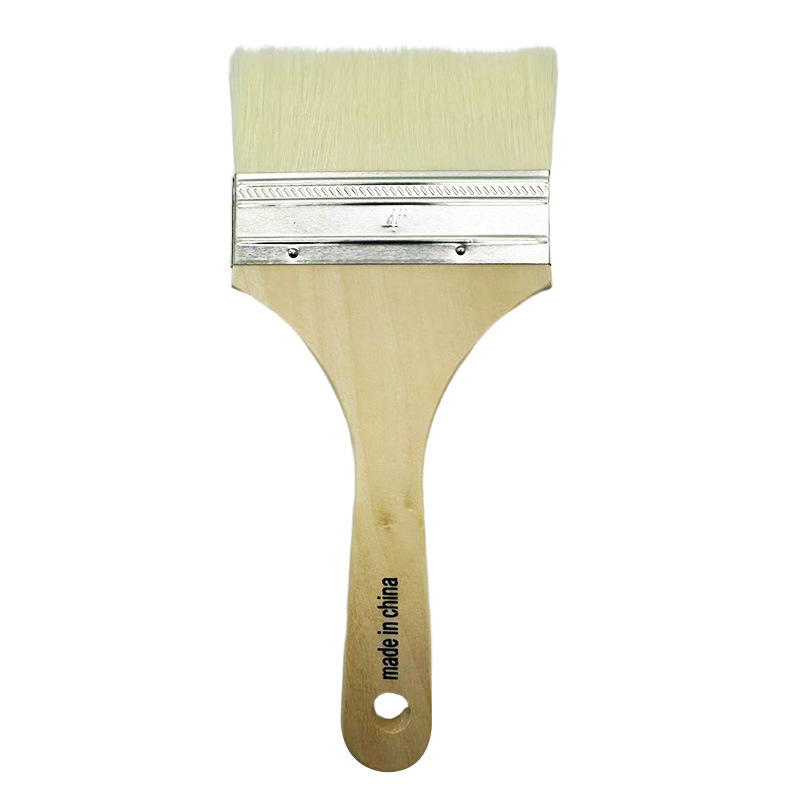 Cepillo de seda de agua al por mayor mango de madera pintura a base de agua cepillo especial herramienta de pintura de decoración cepillo de pintura cepillo de barbacoa de alambre de nailon