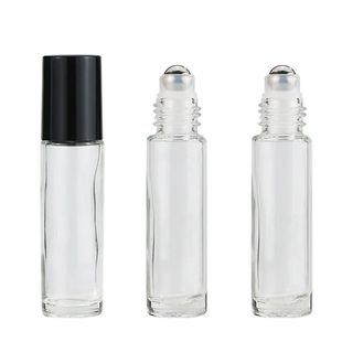 Factory Spot 10ml Roller Ball Glass Bottle Essential Oil Bottle Essence Bottle Perfume Roller Ball Bottle Cosmetics Packaging Material