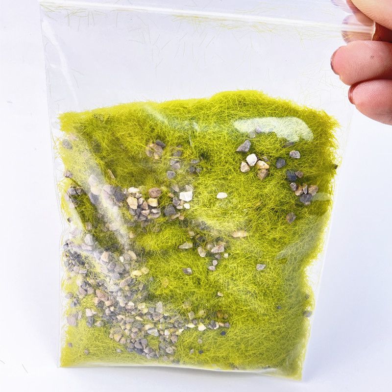 Original micro paisaje simulación tierra hierba piedra partículas vegetación hierba polvo edificio arena bandeja césped DIY materiales hechos a mano