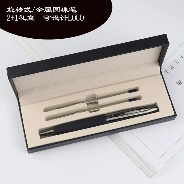 Factory direct metal glue ballpoint pen spray glue gray sign pen plastic advertising gift pen electroplated metal pen