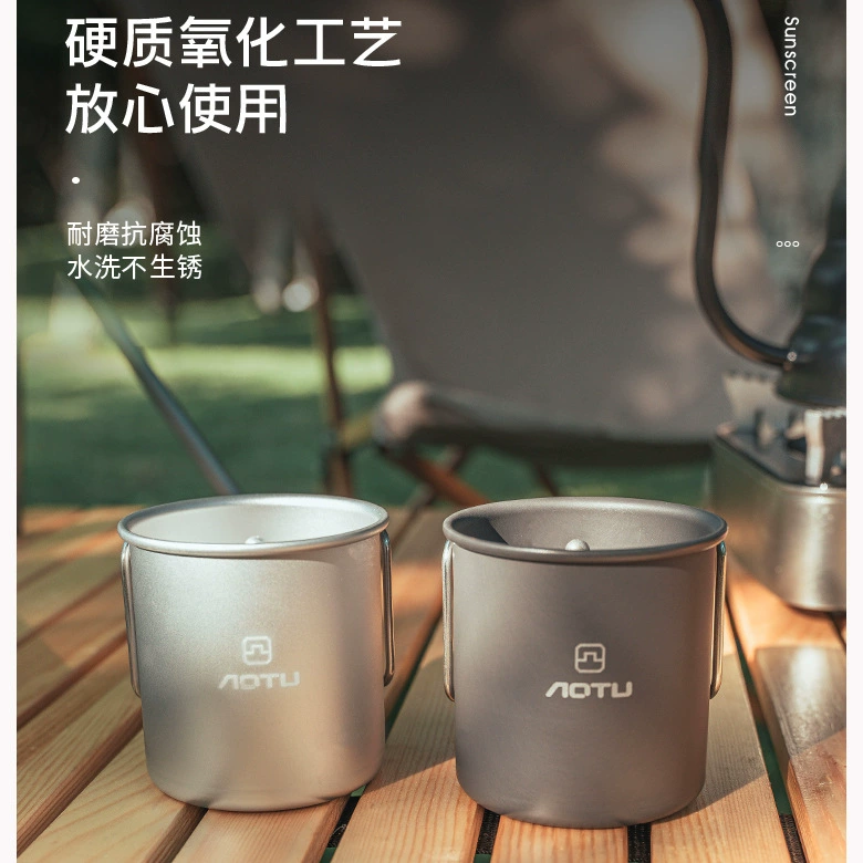 Кемпинг Пикник Алюминиевый сплав Складная чашка для воды Кофейная чашка Открытый кемпинговая чашка легкая чайная чашка кружка может заполнить кипящую воду