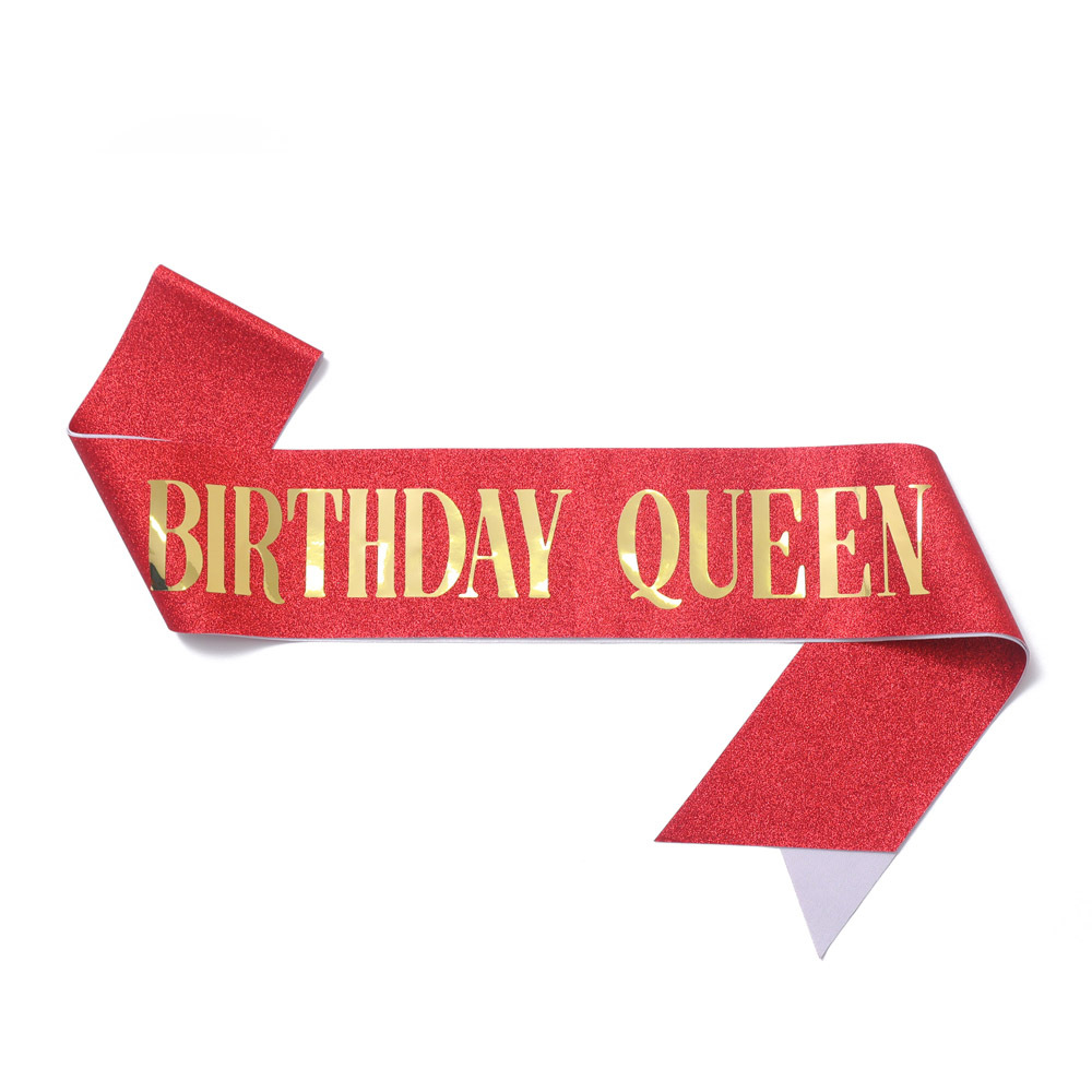45g Weight Etiquette Belt Event & Party Supplies 1 Piece Quantity Birthday Occasion Birthday Festival Letter Pattern Simple Style Style Birthday Simple Style Letter Cloth Birthday Etiquette Belt 18
