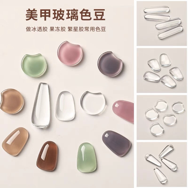 2022 new Japanese net red nail polish transparent glass nail plate display color bean practice nail salon 2022 new Japanese net red nail polish transparent glass nail plate display color bean practice nail salon