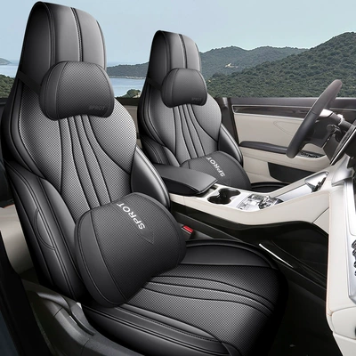 Cushion Leather Car Cushion Seat — Four Seasons Pad - mysterious-black-deluxe-edition-ckx-byd-sea-lion-05
