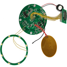 线路PCBA智能测温水杯主板带灯光效应保温音乐电路板方案开发生产
