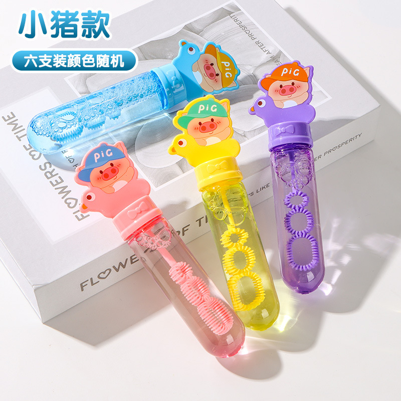 Red caricatura portátil mini burbujas al aire libre padres-hijos burbujas juguetes para niños niños niñas pequeñas al por mayor