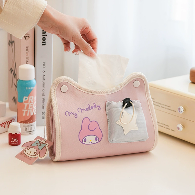 Косметичка Sanrio стеганая с синтепоном-наполнением, просторная дорожная организация, рисунки с героями