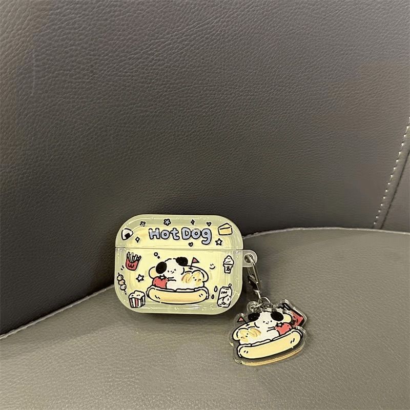 Líneas divertidas para cachorros para airpods4 generación de cubierta de auriculares de Apple airpodspro3 cubierta de auriculares5