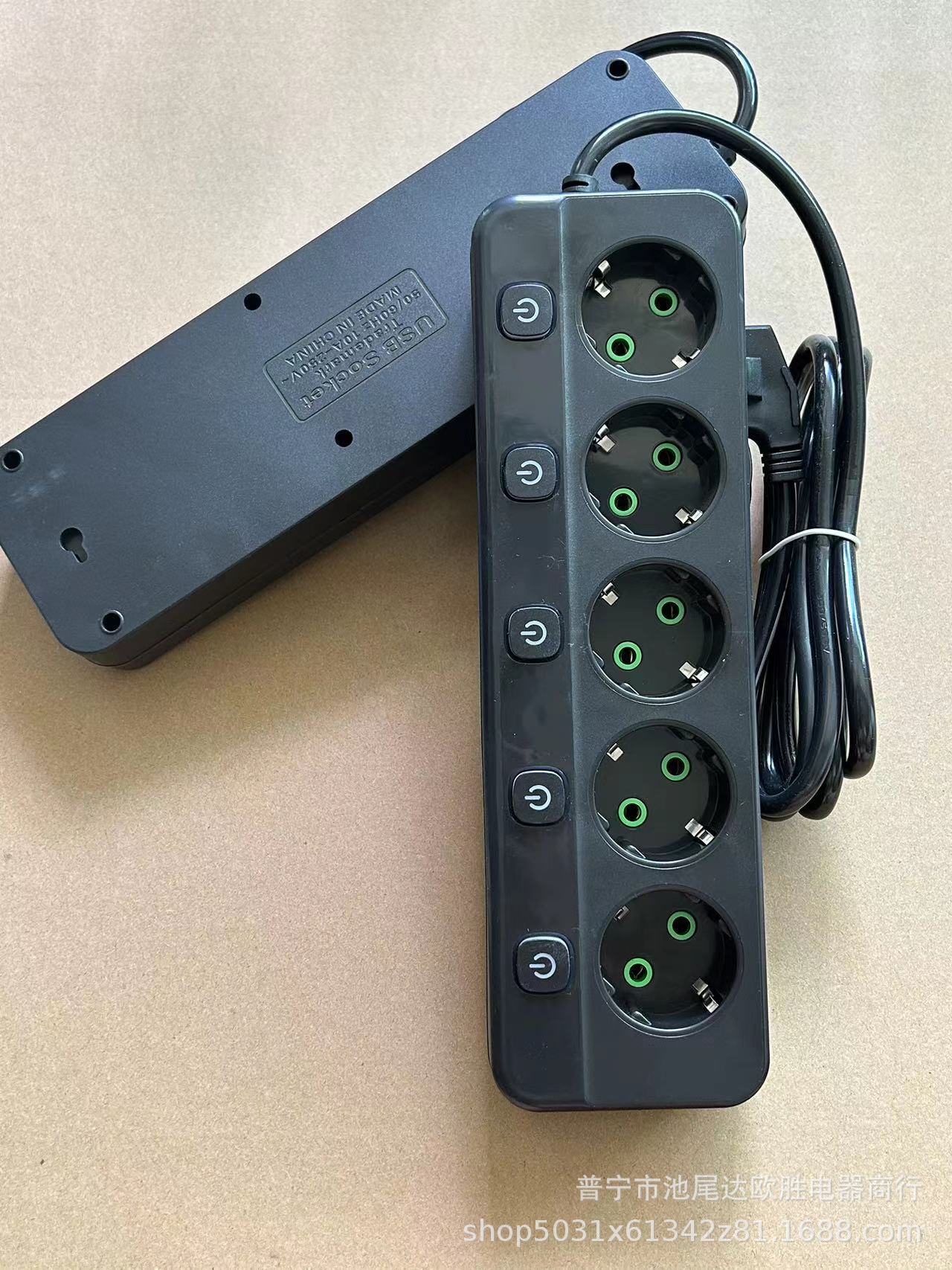 工厂直销欧式插座USB插排Type-C插排多功能排插接线板