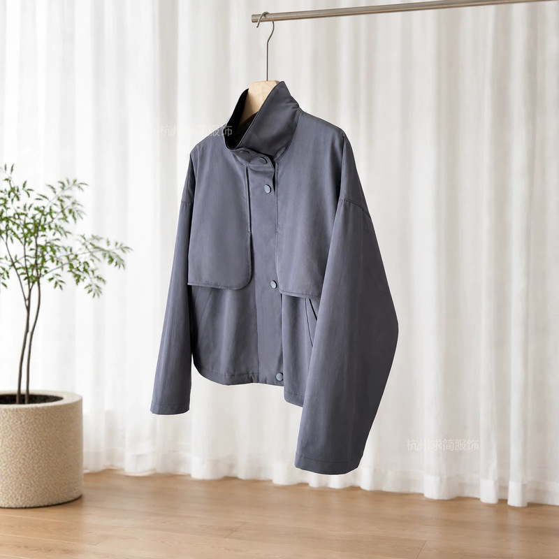 Looking for a simple design!~~~120-count high-density twill cotton yarn-dyed plaid lining corduroy collar jacket Looking for a simple design!~~~120-count high-density twill cotton yarn-dyed plaid lining corduroy collar jacket