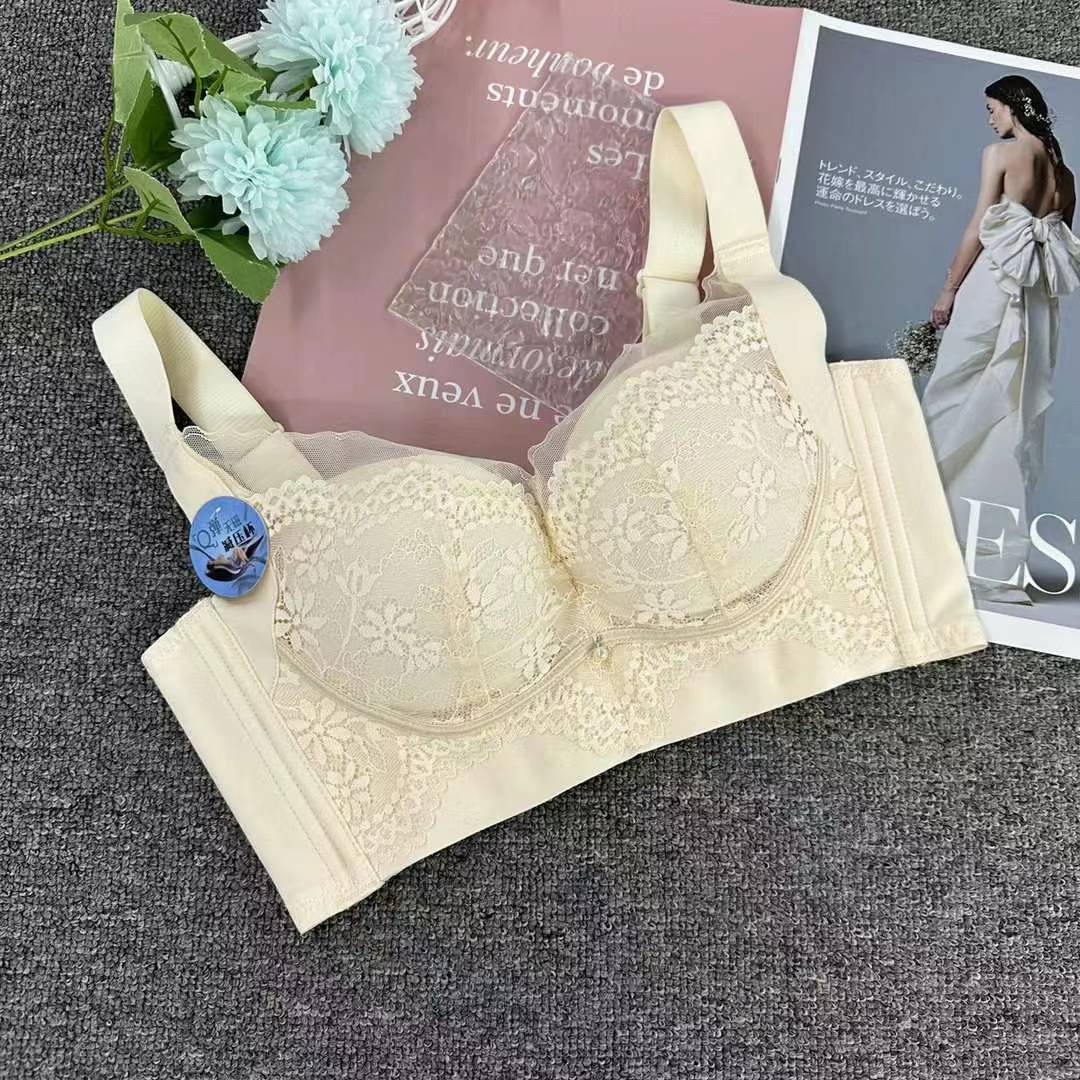 Bréster de alta calidad estilo de encaje jacquard transpirable ajustable confort lateral plegable ropa interior de botón múltiple