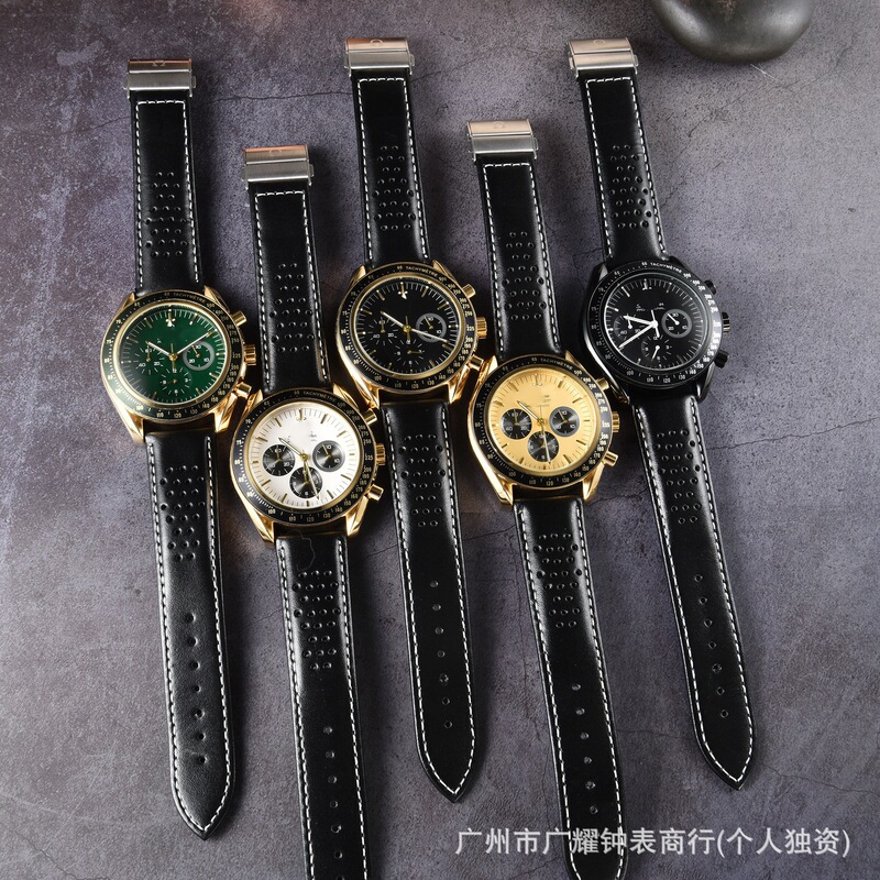 Suitable for Blanc/Pain Swatch Co-Branded Fifty Fathoms Five Oceans Retro Cowhide Watch Strap