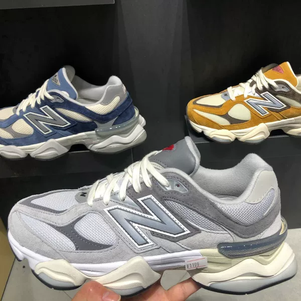 Putian Factory In-Stock New Nb9060 Retro Comfortable Running Shoes Thick-Soled Dad Shoes Cushioning Black Technology Street Style