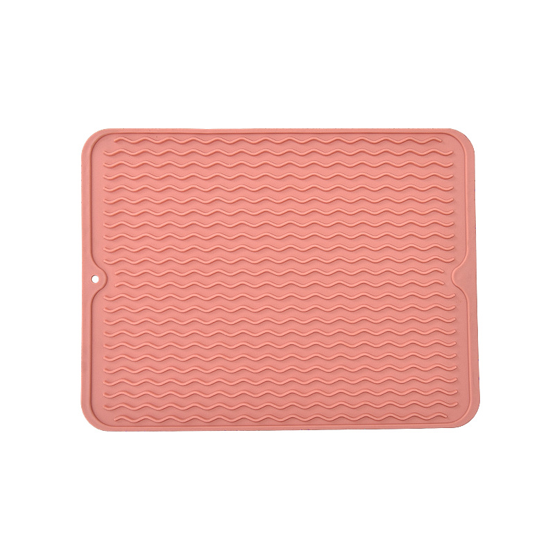 Cocina cuadrada plegable almohadilla de mesa antideslizante almohadilla de drenaje de agua almohadilla de aislamiento térmico TPR almohadilla de aislamiento térmico