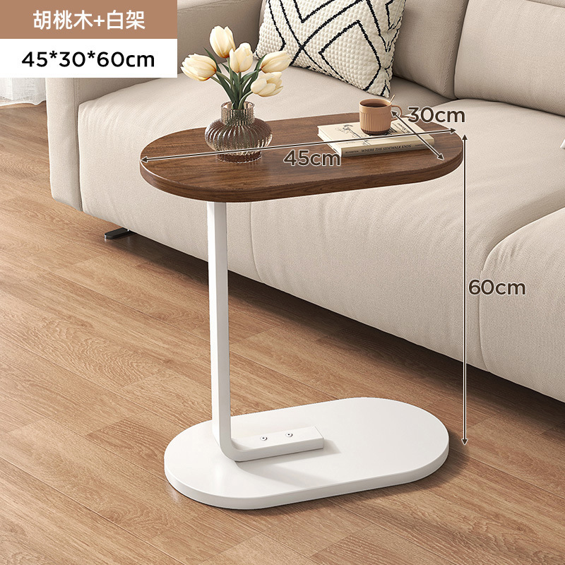 Mesa lateral de sofá, sala de estar para el hogar, mesa auxiliar móvil, estante lateral de cama, mini balcón, mesa pequeña moderna simple