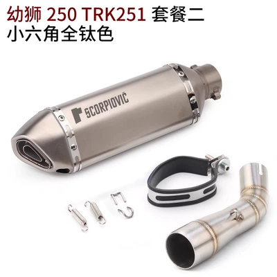 Motorcycle exhaust pipe TRK251 motorcycle modified exhaust pipe - baby-lion-250-trk251-package-2