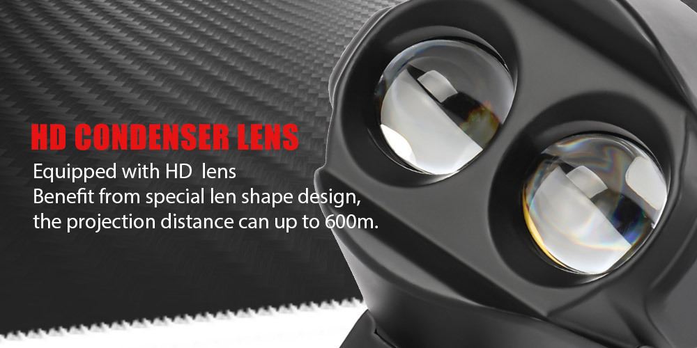 New wide-voltage motorcycle external waterbird LED spotlight, ultra-bright front driving light for electric vehicles