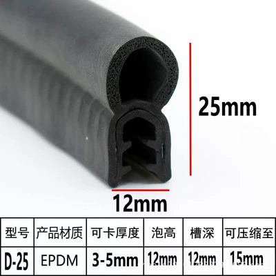 Avtomobil səs izolyasiya zolaqları – Composite Sealing Strip - top-25
