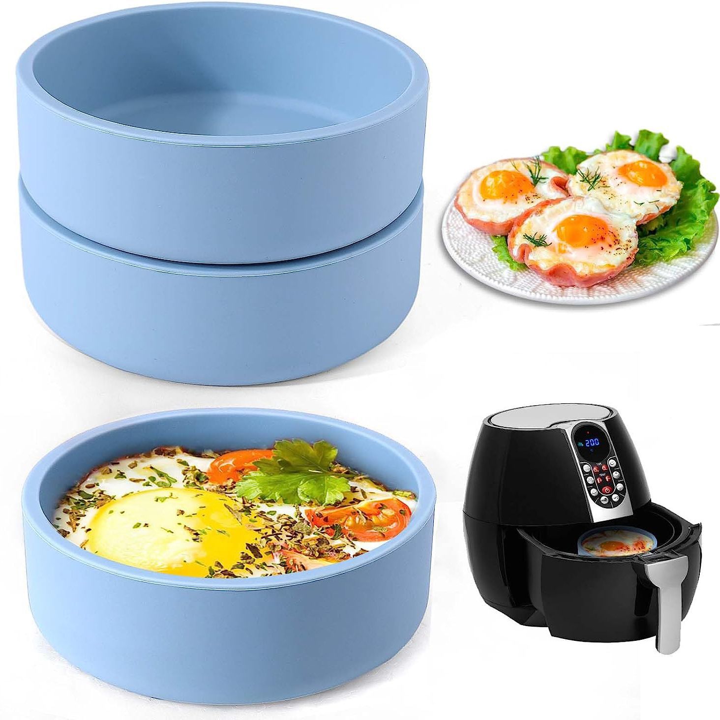 Silicone egg steamer non-toxic high temperature resistant si..