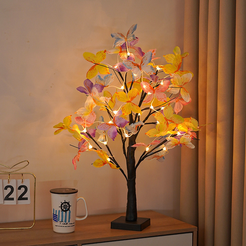 Cross-Border Led Tree Lights Palm Tree Christmas Lights Birch Tree Lights Egg Tree Lights Room Gift Decoration Outdoor