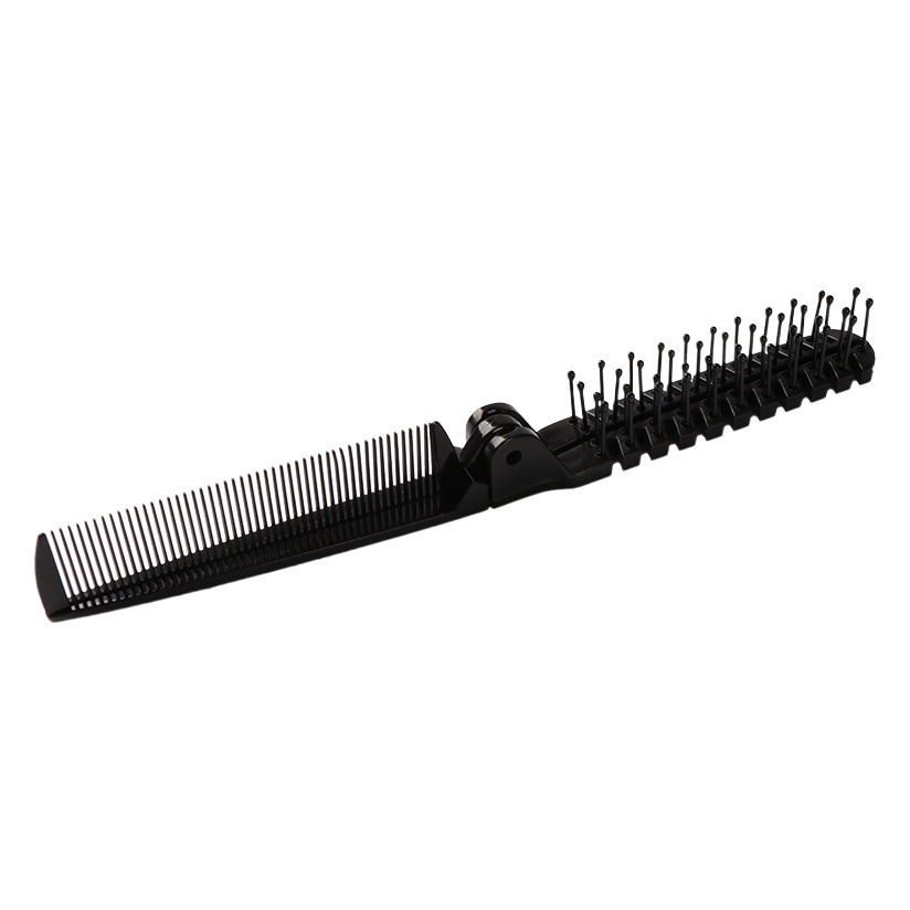 Creative Folding Comb and Hair Clip Two-In-One Portable Hairdressing Hotel Disposable Supplies Personal Belongings Plastic Travel Comb