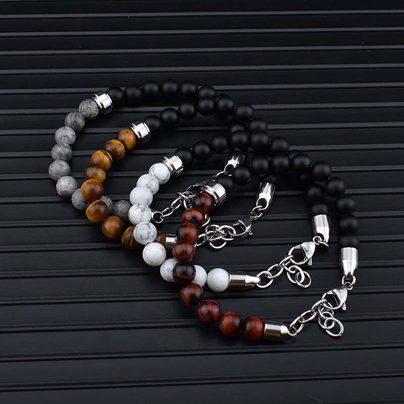 Bracelet jewelry men punk men women Hip Hop Rock personality European and American stainless steel metal bracelet wholesale