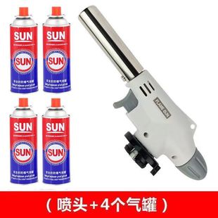 Fire Gun Burning Pig Hair Baking Flame Gun Welding Household Igniter Barbecue Pig Hair High Temperature Small Welding Gun Nozzle