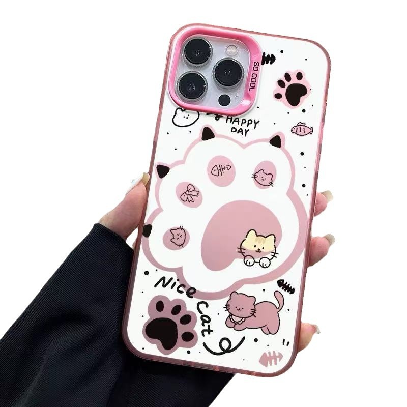 Nueva garra de gato para iPhone 16 funda para teléfono móvil Apple 15promax/14 anti-caída 13pro12 lindo
