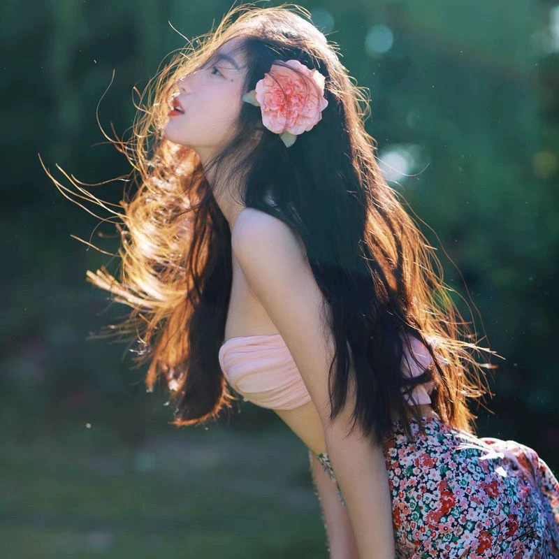 Hanfu стиль пучок для волос пушистый древний свежий цветок Девушки аксессуары для волос заколка для волос Чистая Красная живые аксессуары.