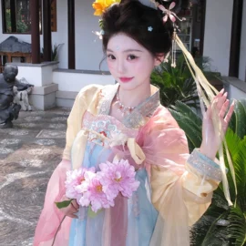 汉服套装;童汉服;汉服禅茶服