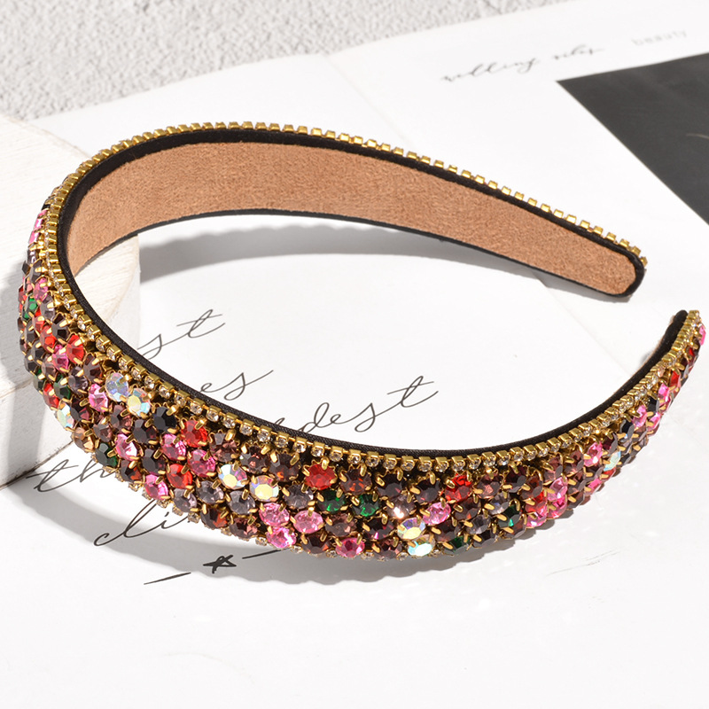 Baroque Color Rhinestone Headbands Wholesale display picture 4