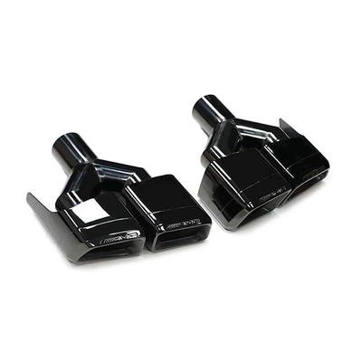 Car muffler Throat E-Class Cla Upgraded Four-Out - y-style-black-mouth-1-pair