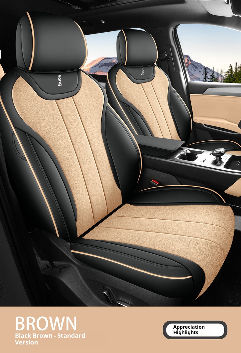 New Model Special Car Song Pro Leather Seat Covers and Cushions for All Seasons, Left-Hand Drive Overseas Right-Hand Drive Seat Covers, Cross-Border Full Coverage Car Seat Cushions