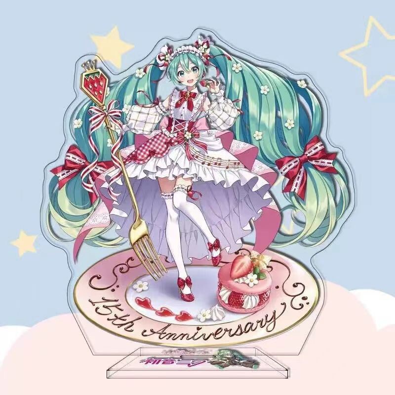 Miku Standee Merchandise Cute Miku Standee Figure Anime Two-Dimensional Gift for Best Friend 10cm