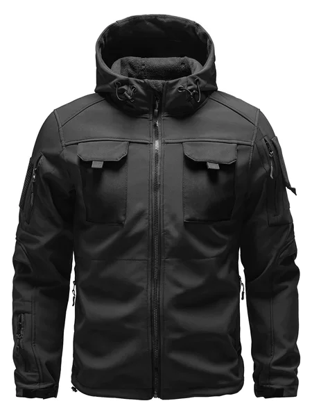Temu Specializes in Tactical Jackets for Men in Autum, Thickeneded Warm Jackets, Outdoor Military Fans Waterproof Hooded Mountaineering Jackets