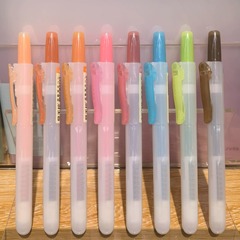 點石DS-805S易手控按動熒光筆學生重點標註筆彩色記號筆文具批發