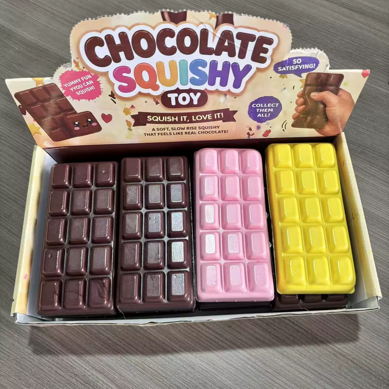 ของเล่นสควิชชี่สี่เหลี่ยมรูปชีส ขนาดใหญ่ กันเครียด พื้นผิวเนื้อนุ่มแบบวาสลีน 6.3×6.3×6.3 ซม.