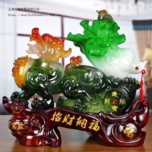 招财貔貅摆件白菜金蟾工艺品办公室收银台居家酒柜桌面装饰品摆设