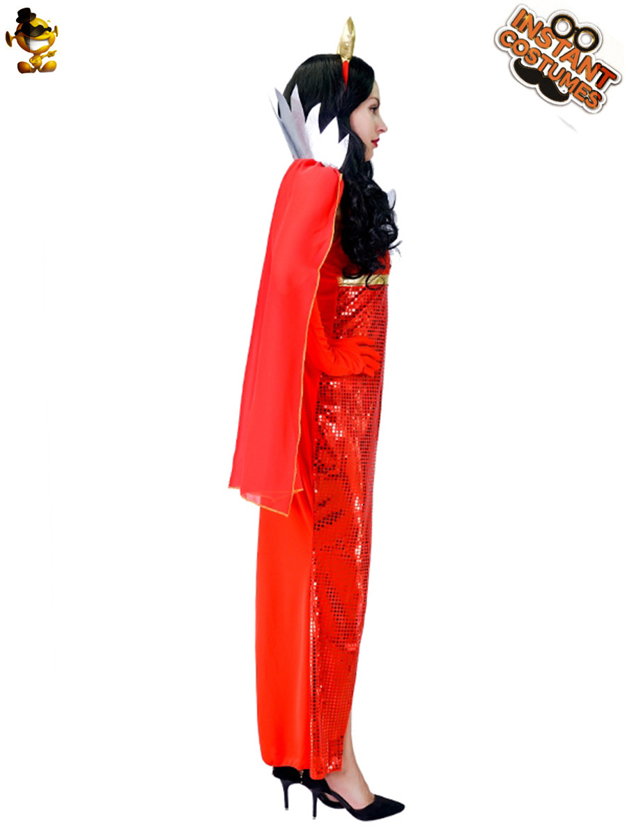 Halloween rojo diablo traje niña grande rojo diablo Cosplay etapa partido juego rendimiento traje
