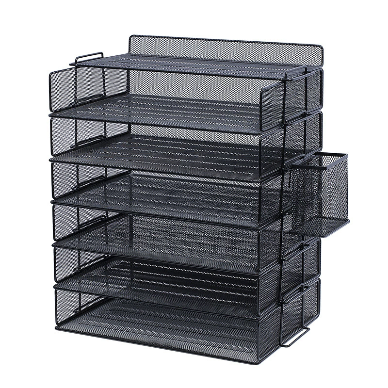 Трансграничная специальная металлическая настольная стойка для хранения файлов, Офисная полка для данных, многослойная панель для хранения файлов, экспорт