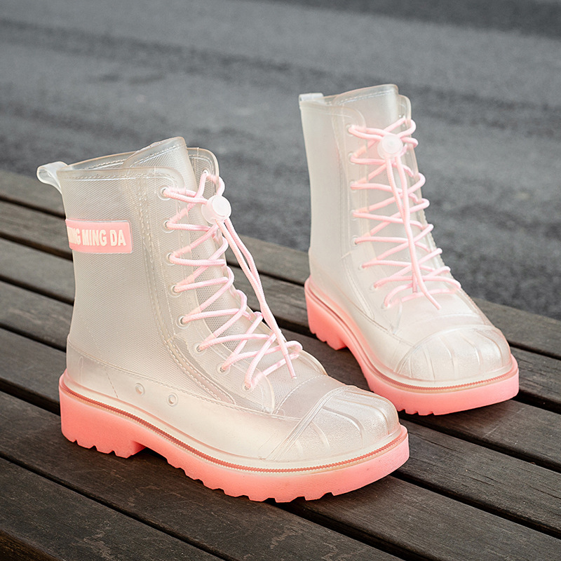 New Short-Tube High-Heeled Rain Boots for Women, Foreign Trade Fashion Plus Velvet Rain Boots, Kitchen Work Non-Slip Waterproof Soft-Soled Rubber Shoes New Short-Tube High-Heeled Rain Boots for Women, Foreign Trade Fashion Plus Velvet Rain Boots, Kitchen Work Non-Slip Waterproof Soft-Soled Rubber Shoes